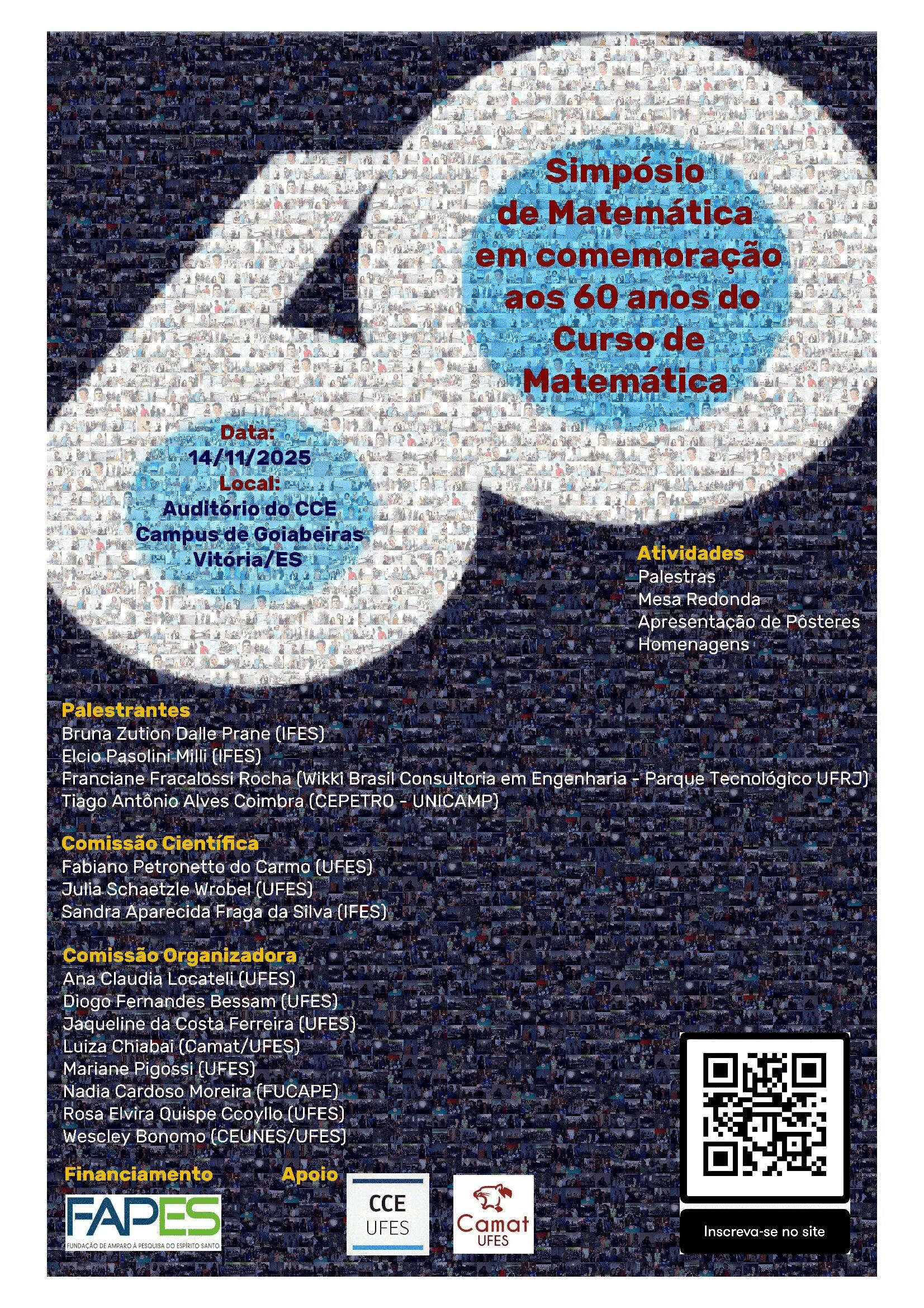 					Visualizar v. 1 n. 1 (2025): Simpósio de Matemática em Comemoração aos 60 anos do curso
				