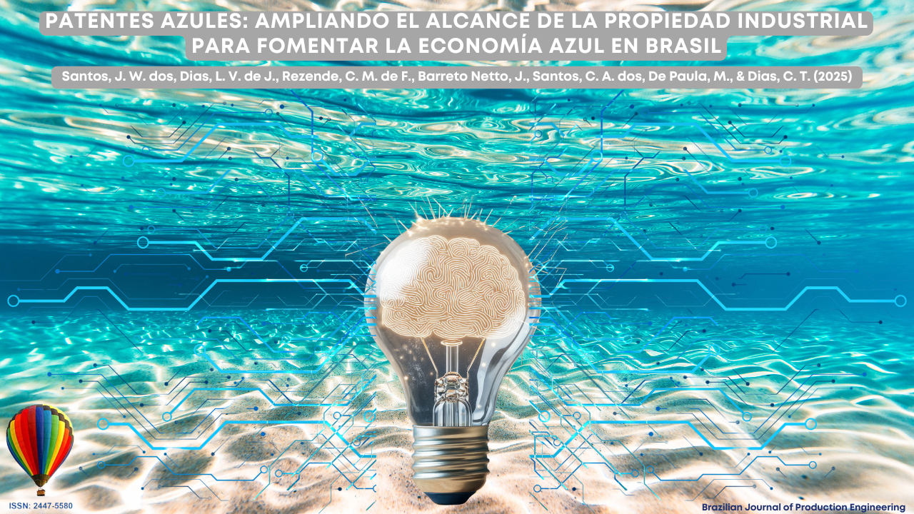Imagen de una bombilla encendida sumergida en un océano azul turquesa, que simboliza la innovación y la sostenibilidad en el contexto de la Economía Azul. Dentro de la bombilla, el filamento forma un cerebro luminoso, representando la inteligencia y la creatividad aplicadas a la ciencia y la tecnología. En el fondo, se superponen circuitos digitales sobre el agua, reforzando la conexión entre tecnología y medio ambiente.